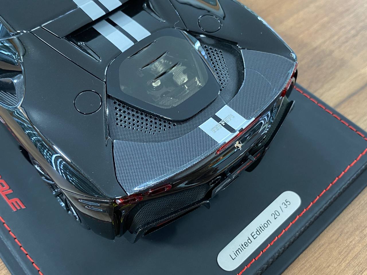 1:18 Resin BBR Models Ferrari SF90 Stradale Pack Fiorano – New Black Daytona (Limited 35 pcs – Dubai Collectors)