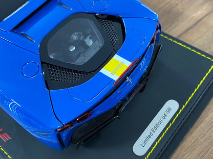 1:18 Resin Model BBR Models Ferrari SF90 Spider Closed Roof – Blue Elettrico / Gloss Black (Limited 60 pcs – Dubai Collectors)