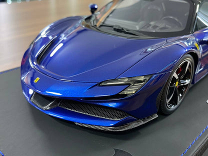 Ferrari SF90 Spider 1:18 Resin Model – Blue Elettrico / Gloss Black – Limited 60 pcs