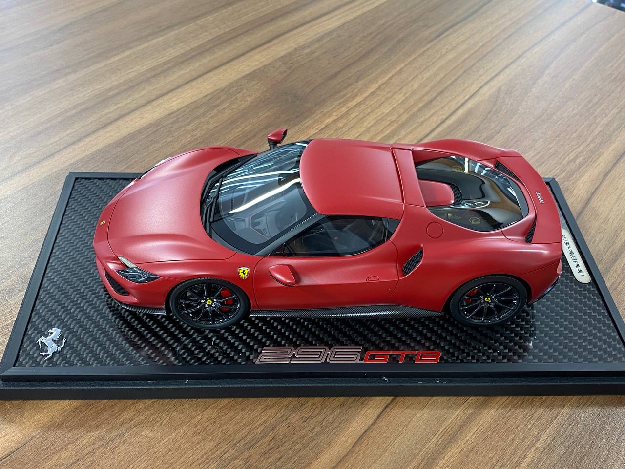 1:18 Resin Model BBR Collection Model Ferrari 296 GTB – Rosso F1-75 (Limited 96 pcs – Dubai Collectors)