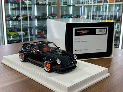 1:18 Resin Model Porsche Singer DLS 2022– Black/Orange | Make Up (Limited 80 pcs – Dubai Collectors)