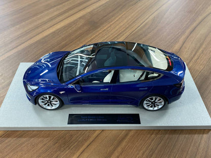 1:18 Resin Model LS Collectibles Tesla Model 3 – Blue (Limited 500 pcs – Dubai Collectors)