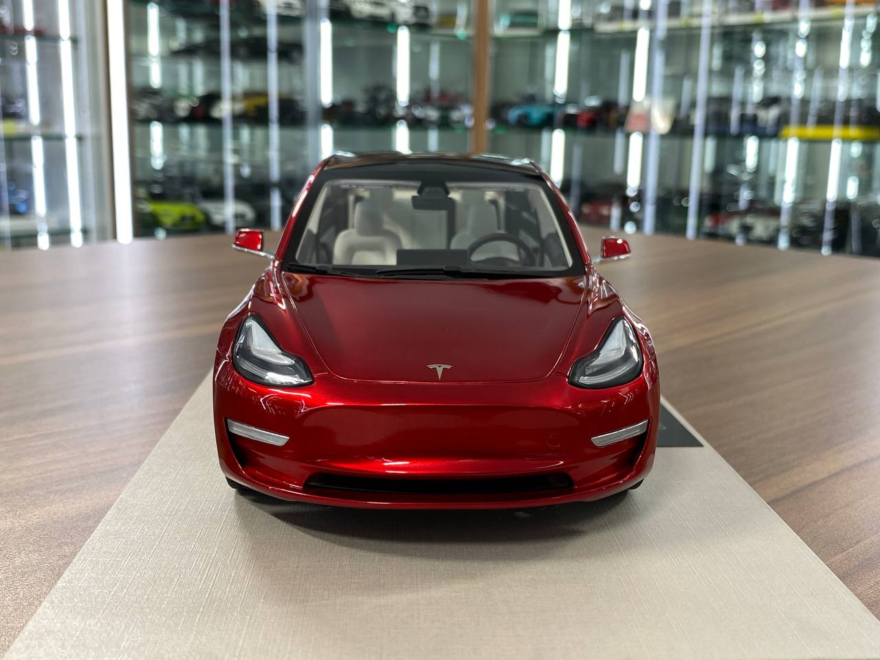 1:18 Resin Model LS Collectibles Tesla Model 3 – Red (Limited 500 pcs – Dubai Collectors)