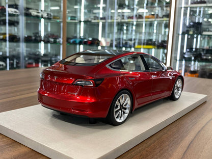 1:18 Resin Model LS Collectibles Tesla Model 3 – Red (Limited 500 pcs – Dubai Collectors)