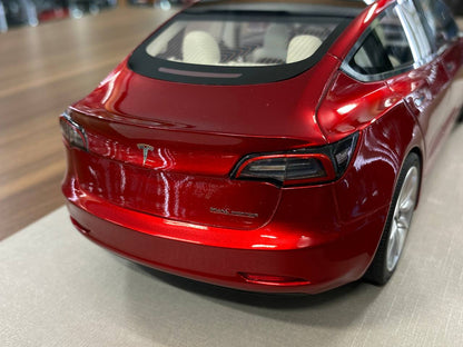 1:18 Resin Model LS Collectibles Tesla Model 3 – Red (Limited 500 pcs – Dubai Collectors)
