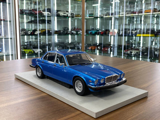1:18 Resin Model LS Collectibles Jaguar XJ6 1982 – Light Metallic Blue / Mesh Wheels (Limited 250 pcs – Dubai Collectors)