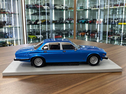 1:18 Resin Model LS Collectibles Jaguar XJ6 1982 – Light Metallic Blue / Mesh Wheels (Limited 250 pcs – Dubai Collectors)