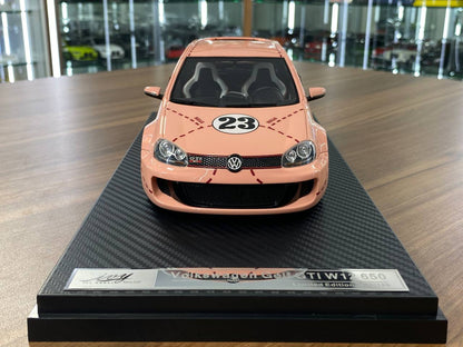 1:18 Resin Model IVY Tailor Models Volkswagen Golf GTI W12 650 – Pink Pig (Limited 199 pcs – Dubai Collectors)