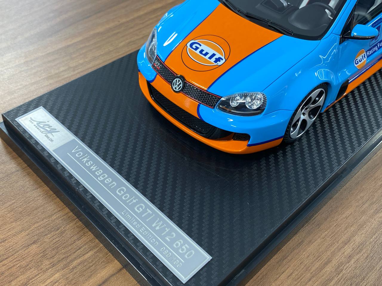 1:18 Resin Model IVY Tailor Models Volkswagen Golf GTI W12 650 – Gulf (Limited 199 pcs – Dubai Collectors)
