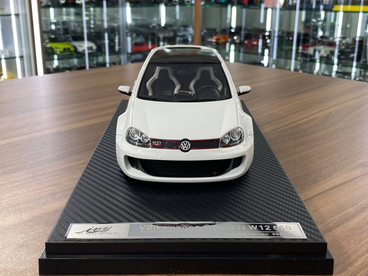 1:18 Resin Model IVY Tailor Models Volkswagen Golf GTI W12 650 – White (Limited 299 pcs – Dubai Collectors)