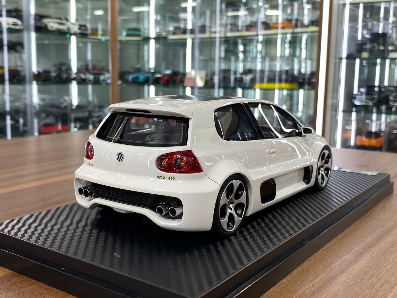 1:18 Resin Model IVY Tailor Models Volkswagen Golf GTI W12 650 – White (Limited 299 pcs – Dubai Collectors)