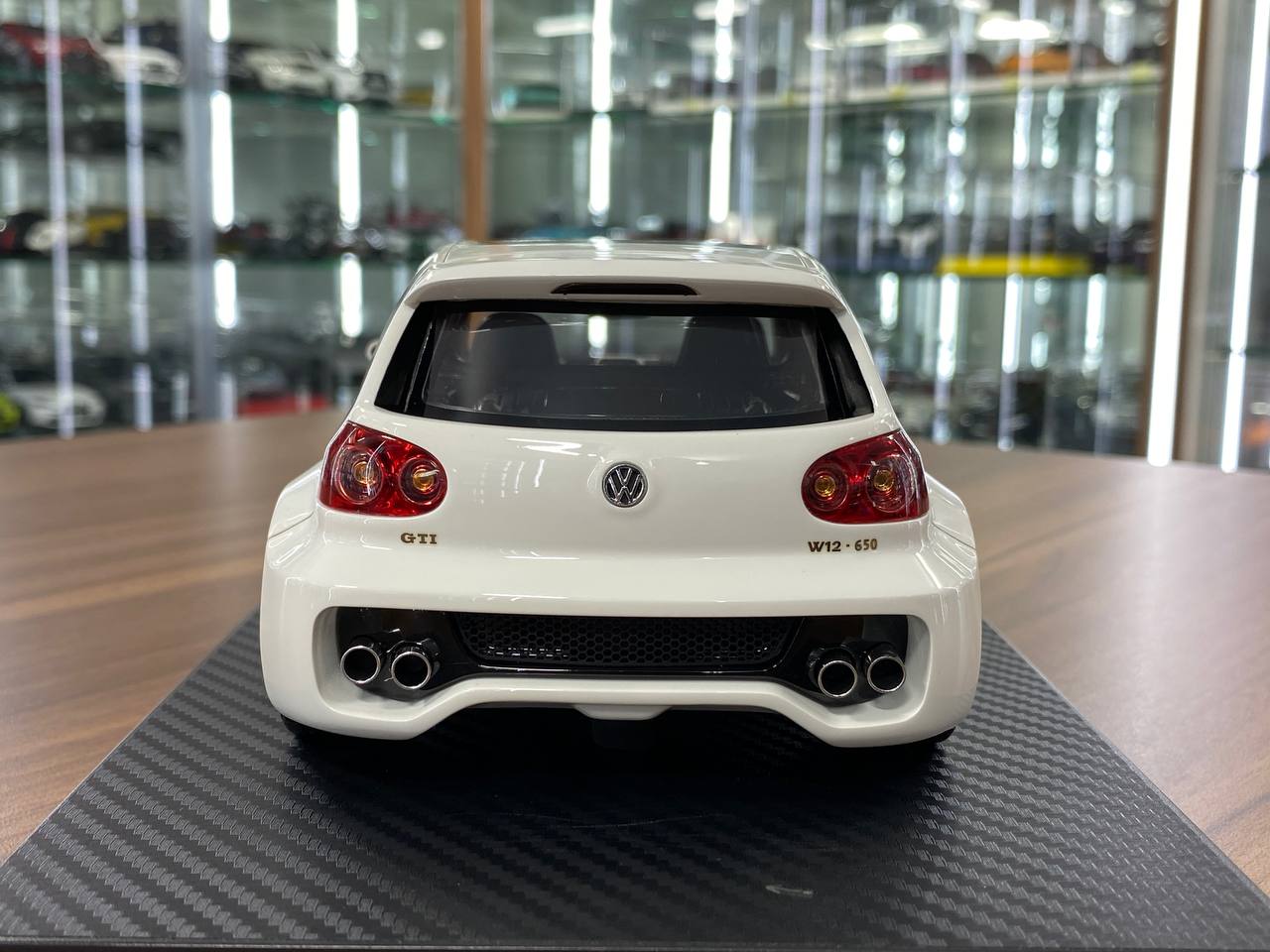 1:18 Resin Model IVY Tailor Models Volkswagen Golf GTI W12 650 – White (Limited 299 pcs – Dubai Collectors)