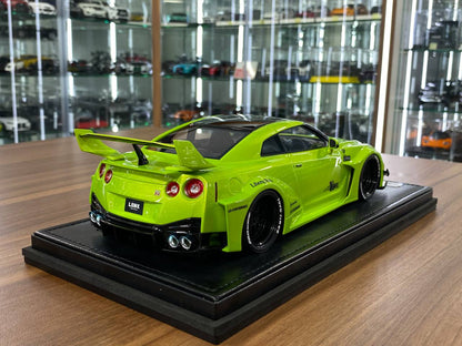 1:18 Resin Model IVY Merit Models Nissan GT-R R35 LBWK – Green (Limited 49 pcs – Dubai Collectors)