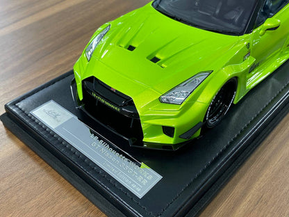 1:18 Resin Model IVY Merit Models Nissan GT-R R35 LBWK – Green (Limited 49 pcs – Dubai Collectors)