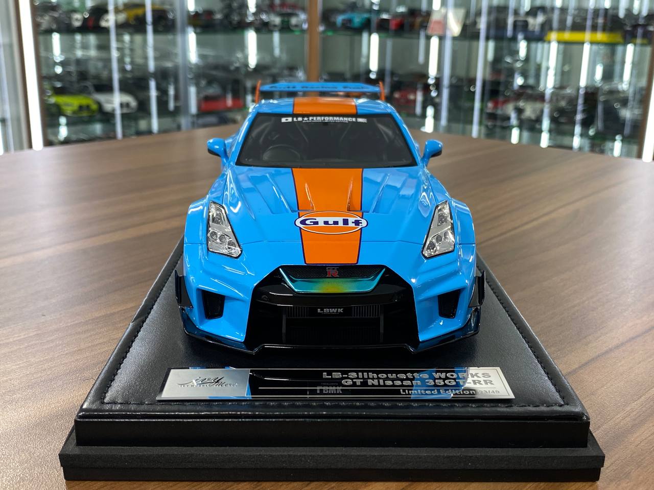 1:18 Resin Model IVY Merit Models Nissan GT-R R35 LBWK – Gulf