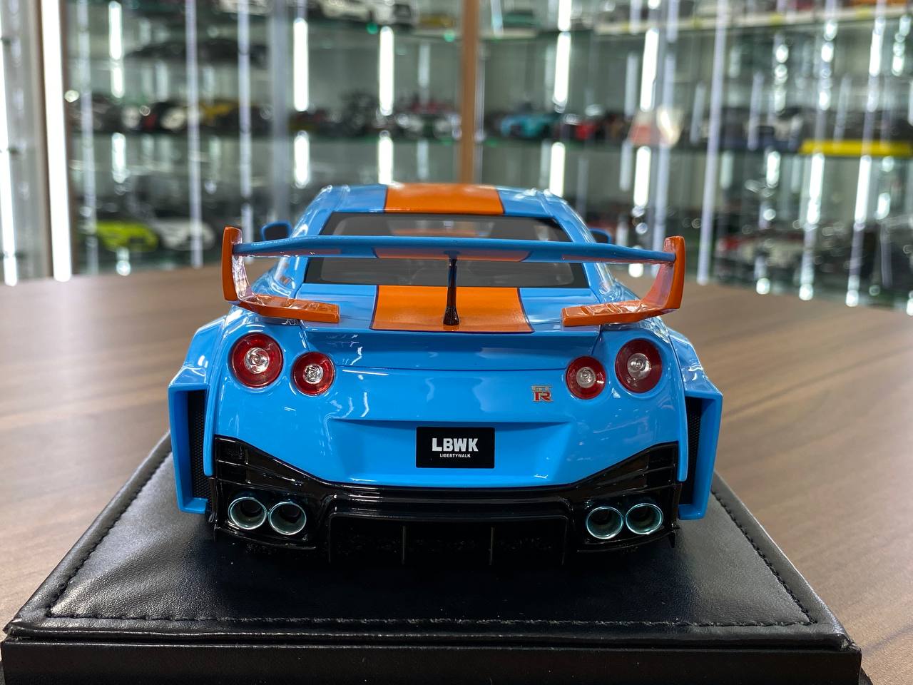 1:18 Resin Model IVY Merit Models Nissan GT-R R35 LBWK – Gulf