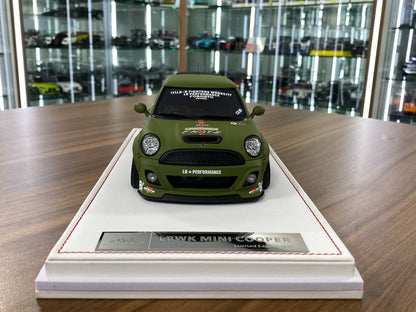 1:18 Resin Model IVY Merit Models Mini Cooper LBWK – Fighter Green (Limited 50 pcs – Dubai Collectors)