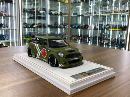 1:18 Resin Model IVY Merit Models Mini Cooper LBWK – Fighter Green (Limited 50 pcs – Dubai Collectors)