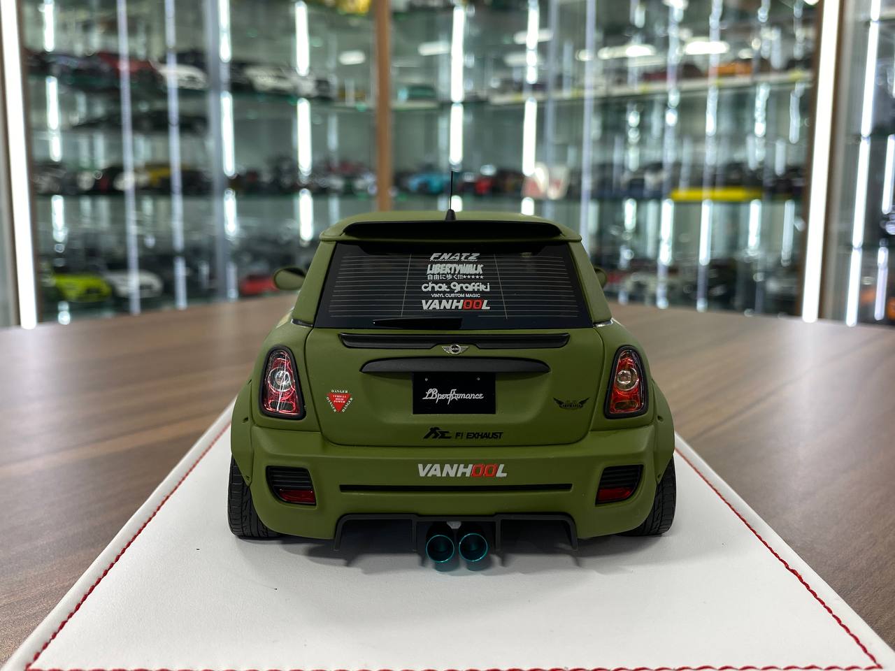 1:18 Resin Model IVY Merit Models Mini Cooper LBWK – Fighter Green (Limited 50 pcs – Dubai Collectors)