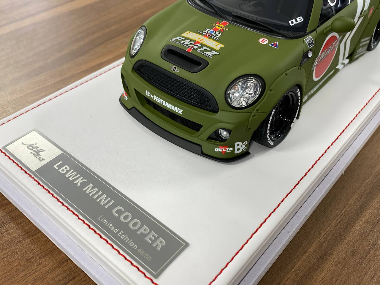 1:18 Resin Model IVY Merit Models Mini Cooper LBWK – Fighter Green (Limited 50 pcs – Dubai Collectors)