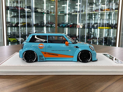 1:18 Resin Model IVY Merit Models Mini Cooper LBWK – Gulf (Limited 50 pcs – Dubai Collectors)