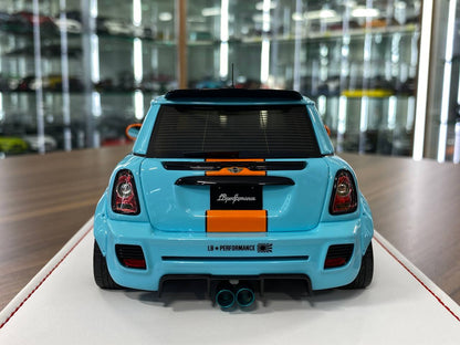 1:18 Resin Model IVY Merit Models Mini Cooper LBWK – Gulf (Limited 50 pcs – Dubai Collectors)