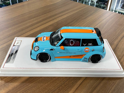 1:18 Resin Model IVY Merit Models Mini Cooper LBWK – Gulf (Limited 50 pcs – Dubai Collectors)