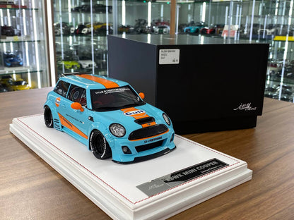 1:18 Resin Model IVY Merit Models Mini Cooper LBWK – Gulf (Limited 50 pcs – Dubai Collectors)