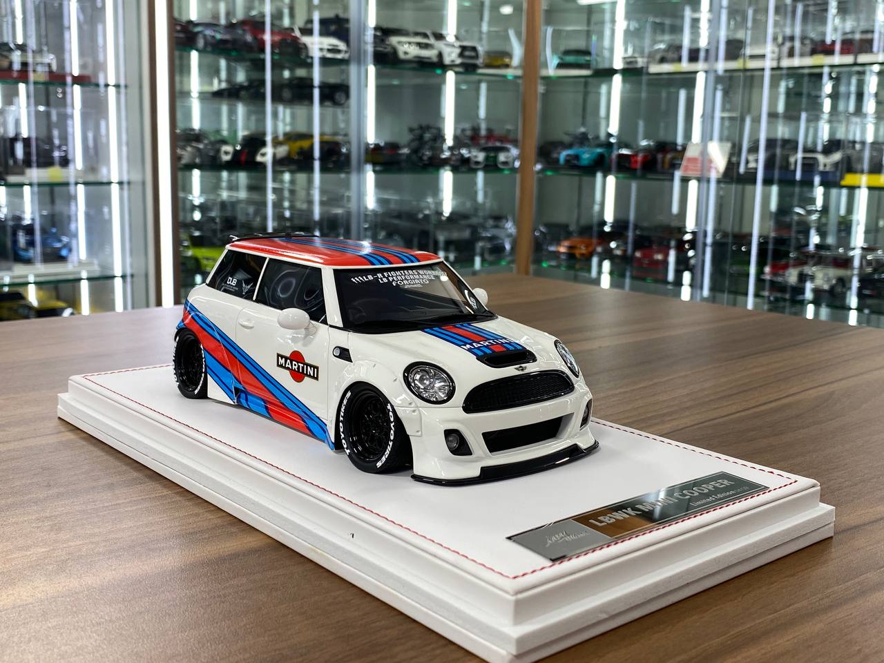 1:18 Resin Model IVY Merit Models Mini Cooper LBWK – Martini (Limited 39 pcs – Dubai Collectors)