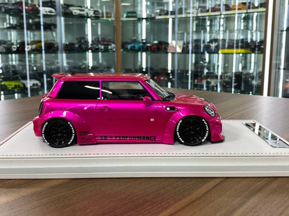 1:18 Resin Model IVY Merit Models Mini Cooper LBWK – Flash Pink (Limited 39 pcs – Dubai Collectors)