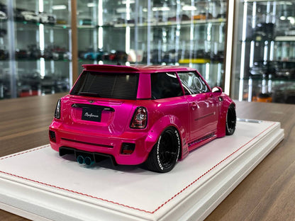 1:18 Resin Model IVY Merit Models Mini Cooper LBWK – Flash Pink (Limited 39 pcs – Dubai Collectors)