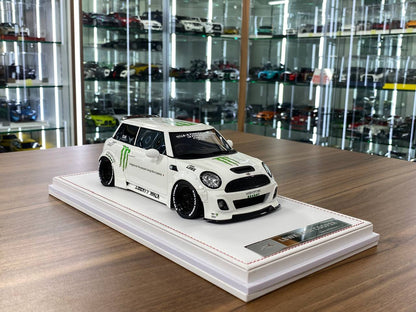 1:18 Resin Model IVY Merit Models Mini Cooper LBWK – Monster White (Limited 39 pcs – Dubai Collectors)