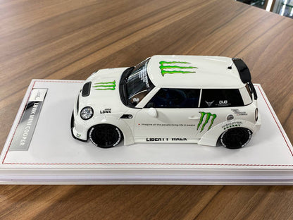 1:18 Resin Model IVY Merit Models Mini Cooper LBWK – Monster White (Limited 39 pcs – Dubai Collectors)
