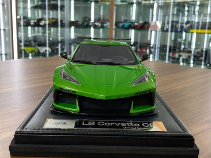 1:18 Resin Model IVY Merit Models Chevrolet Corvette C8 LBWK – Hulk Green (Limited 99 pcs – Dubai Collectors)