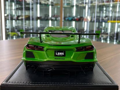 1:18 Resin Model IVY Merit Models Chevrolet Corvette C8 LBWK – Hulk Green (Limited 99 pcs – Dubai Collectors)