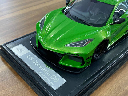 1:18 Resin Model IVY Merit Models Chevrolet Corvette C8 LBWK – Hulk Green (Limited 99 pcs – Dubai Collectors)