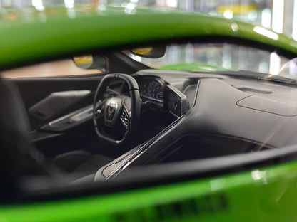 1:18 Resin Model IVY Merit Models Chevrolet Corvette C8 LBWK – Hulk Green (Limited 99 pcs – Dubai Collectors)