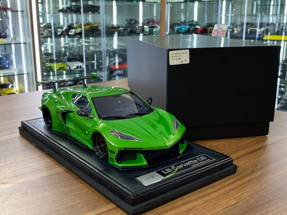 1:18 Resin Model IVY Merit Models Chevrolet Corvette C8 LBWK – Hulk Green (Limited 99 pcs – Dubai Collectors)