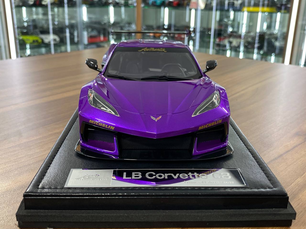 1:18 Resin Model IVY Merit Models Chevrolet Corvette C8 LBWK – Purple (Limited 99 pcs – Dubai Collectors)