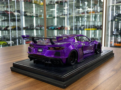 1:18 Resin Model IVY Merit Models Chevrolet Corvette C8 LBWK – Purple (Limited 99 pcs – Dubai Collectors)