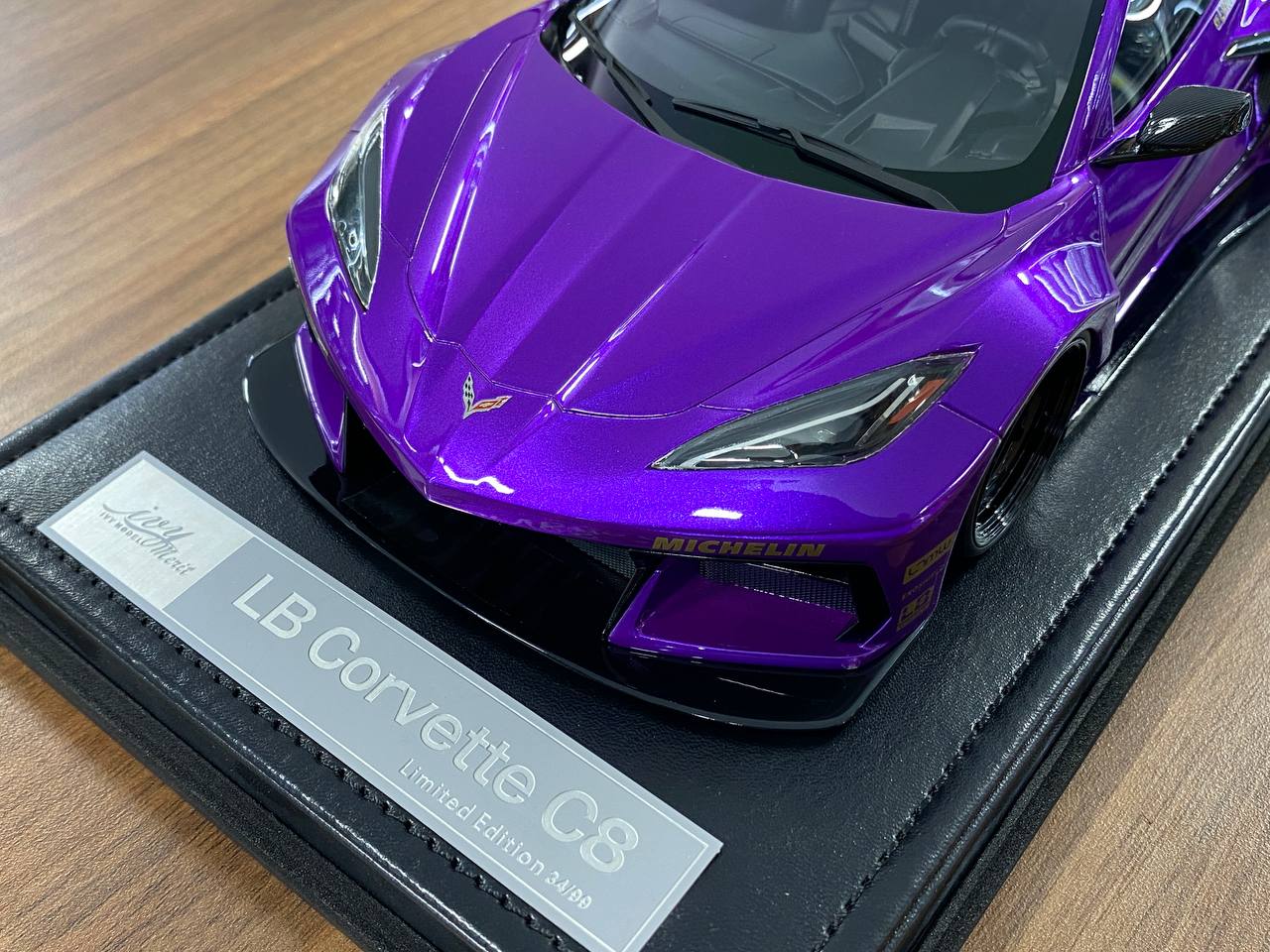1:18 Resin Model IVY Merit Models Chevrolet Corvette C8 LBWK – Purple (Limited 99 pcs – Dubai Collectors)