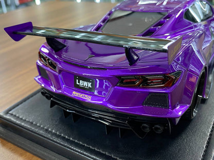 1:18 Resin Model IVY Merit Models Chevrolet Corvette C8 LBWK – Purple (Limited 99 pcs – Dubai Collectors)