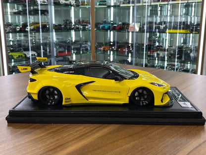 1:18 Resin Model IVY Merit Models Chevrolet Corvette C8 LBWK – Yellow (Limited 99 pcs – Dubai Collectors)