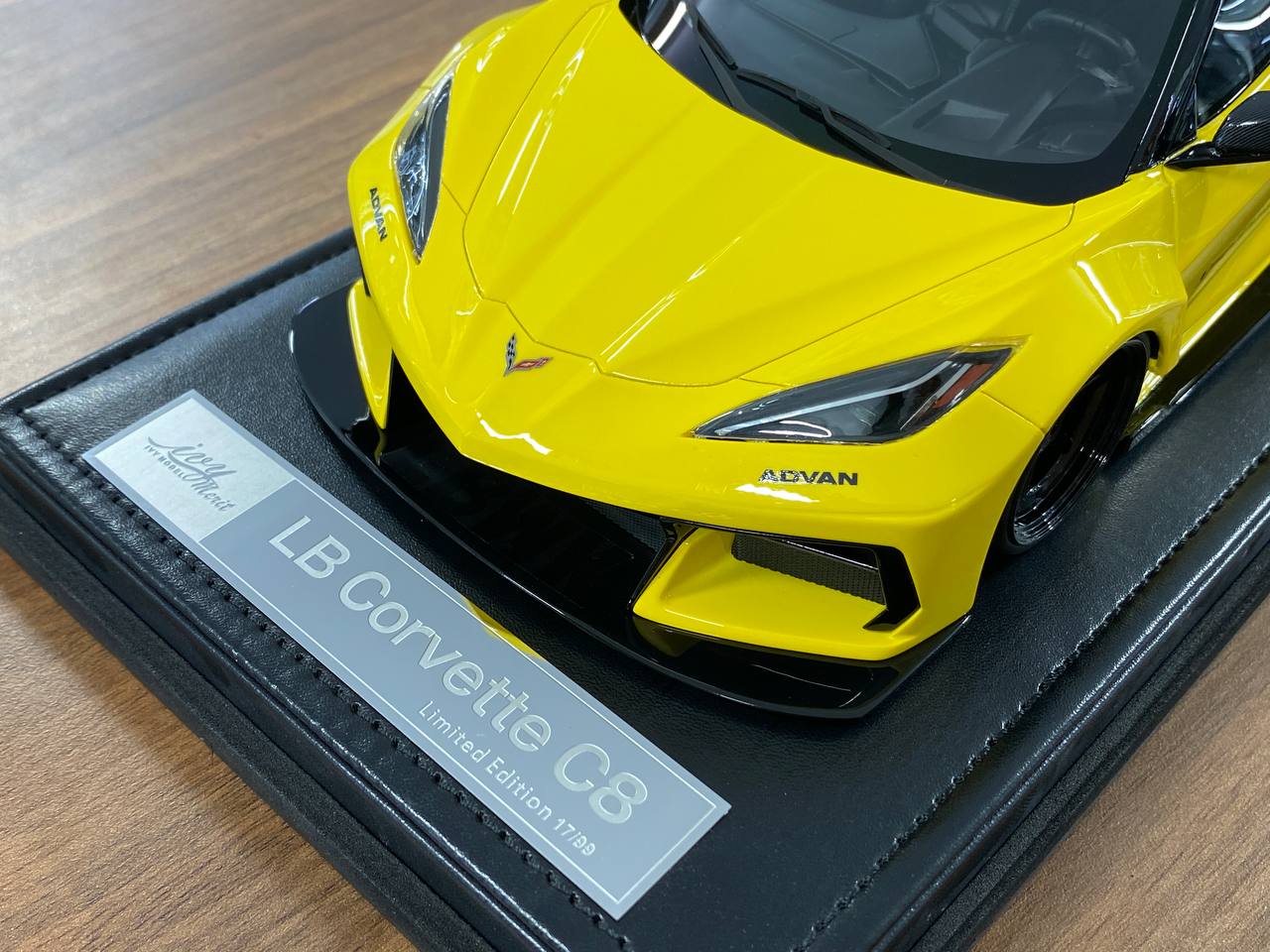 1:18 Resin Model IVY Merit Models Chevrolet Corvette C8 LBWK – Yellow (Limited 99 pcs – Dubai Collectors)