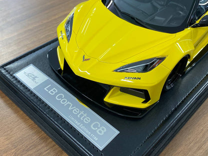 1:18 Resin Model IVY Merit Models Chevrolet Corvette C8 LBWK – Yellow (Limited 99 pcs – Dubai Collectors)