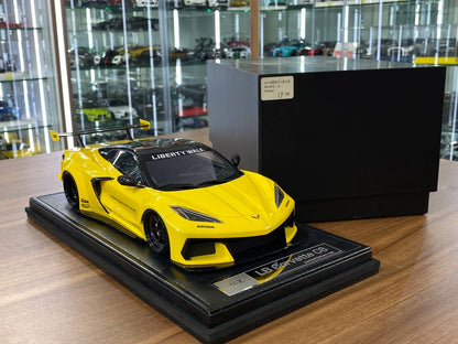 1:18 Resin Model IVY Merit Models Chevrolet Corvette C8 LBWK – Yellow (Limited 99 pcs – Dubai Collectors)