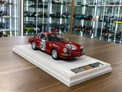 1:18 Resin Model IVY Merit Models Porsche 911 S 1967 Le Mans #60 – Red (Limited 88 pcs – Dubai Collectors)