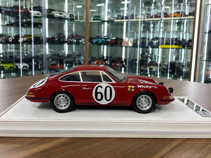 1:18 Resin Model IVY Merit Models Porsche 911 S 1967 Le Mans #60 – Red (Limited 88 pcs – Dubai Collectors)
