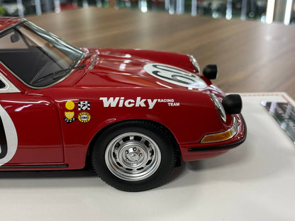1:18 Resin Model IVY Merit Models Porsche 911 S 1967 Le Mans #60 – Red (Limited 88 pcs – Dubai Collectors)