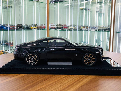 H&H Rolls Royce Wraith Resin Model - Black | 1/18 Scale